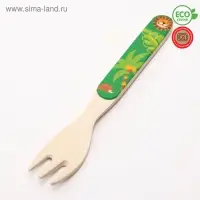 Вилка для кормления, бамбук, МИКС
