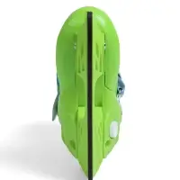 Коньки детские раздвижные BlackAqua, р. 30-33, для фитнеса, зелёные, синие