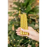 Набор свечей Новогодний 8 шт,  1,5 см х 1,5 см х 15 см