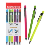 Карандаш механический ErichKrause "Delta", НВ, грифель d=0.5 мм, трёхгранный, в коробке, микс Карандаш механический ErichKrause "Delta", НВ, грифель d=0.5 мм, трёхгранный, в коробке, микс