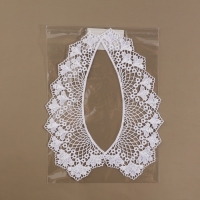 Воротник пришивной, гипюровый, 21 &times; 6,5 см, цвет белый