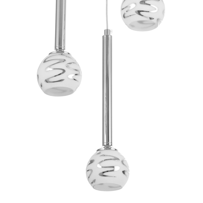 Светильник "Жаннетт" 3х3Вт G4 Хром 30х30х180см