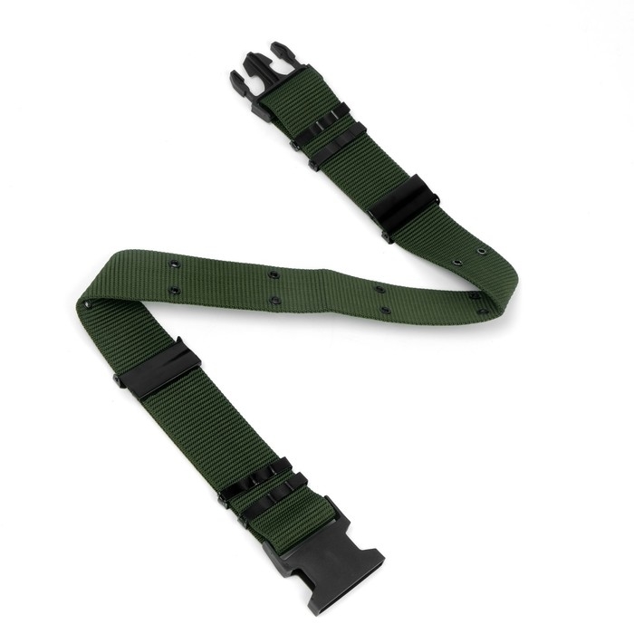 Ремень тактический, 125 см, ширина 5,3 см, пряжка пластик, хаки