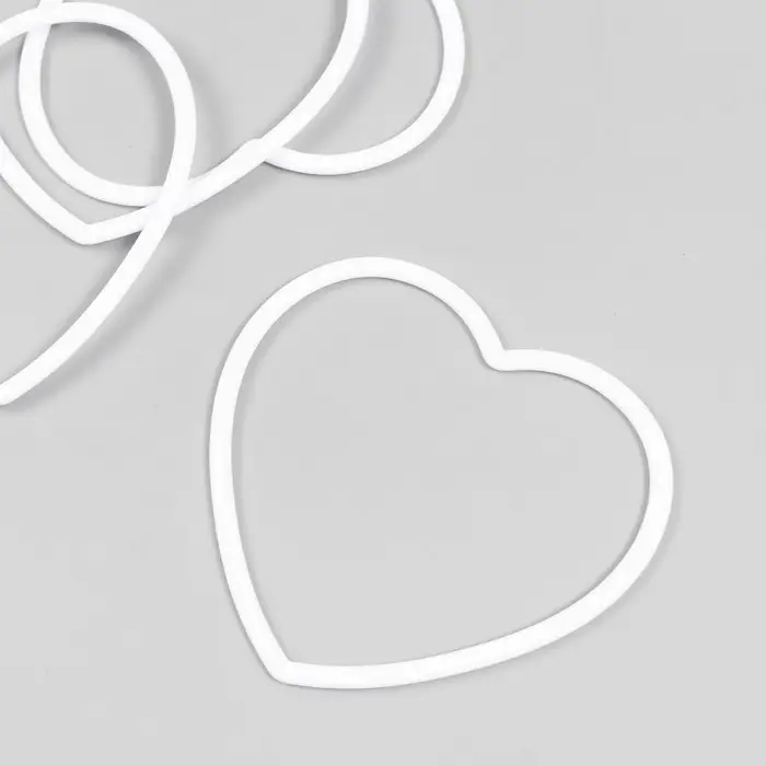 Основа для изготовления ловца снов пластик &laquo;Сердце&raquo;, металл, 14.5 см