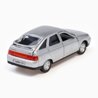 Машина металлическая &laquo;ВАЗ-2112&raquo;, открываются двери, багажник, инерция, 12 см, серебристый