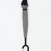 Зонт - наоборот «Однотон», механический, 8 спиц, R = 53/61 см, D = 122 см, цвет чёрный/серый Зонт - наоборот «Однотон», механический, 8 спиц, R = 53/61 см, D = 122 см, цвет чёрный/серый