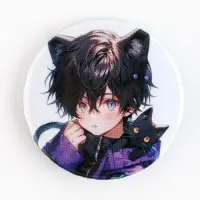 Значок закатной &laquo;Мальчик неко&raquo;, d = 38мм