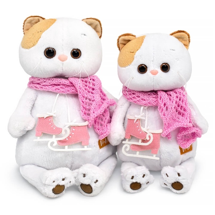 Мягкая игрушка &laquo;Кошечка Ли-Ли&raquo;, с коньками и в шарфике, 24 см
