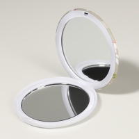 Зеркало складное &laquo;Единороги&raquo;, d = 7,3 см, с увеличением, цвет оливковый