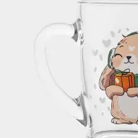 Кружка "Каппучино" "Новогодние зверушки" 300 мл