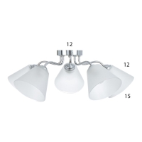 Люстра "Лорена" 5хЕ27 40Вт хром 55х55х36 см BayerLux