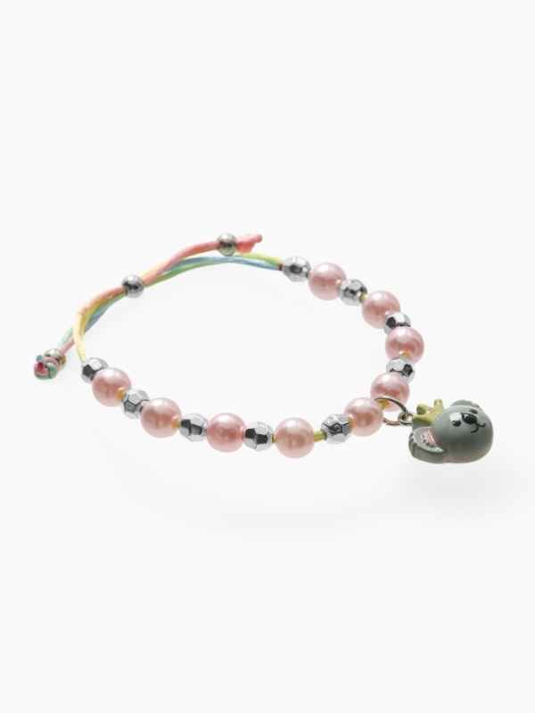 Браслет детский Браслет детский "Выбражулька" на затяжке, коала с бусинами, цветной