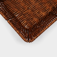 Корзинка для подачи Доляна &laquo;Огайо&raquo;, 26&times;20,5&times;6,5, прямоугольная, цвет коричневый