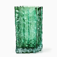 Ваза для цветов &laquo;Марбл грин&raquo; из зеленого стекла 20.5&times;15.5&times;10 см