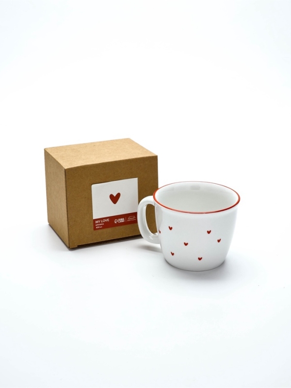 Кружка керамическая Dolce Ceramo. &laquo;Любовь в деталях&raquo;, 400 мл