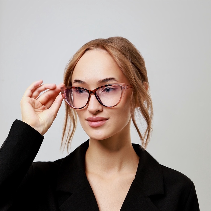 Очки прозрачные имиджевые для компьютера, ширина 13.5, дужка 14.2 см, набор 2 штуки