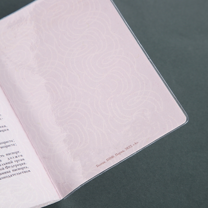 Набор для паспорта: обложка на паспорт; 10 чехлов на страницы паспорта, 2 чехла для карт, цвет прозрачный