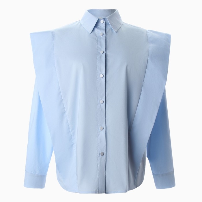 Блузка женская MINAKU: Casual Collection цвет голубой, р-р 50 Блузка женская MINAKU: Casual Collection цвет голубой, р-р 50