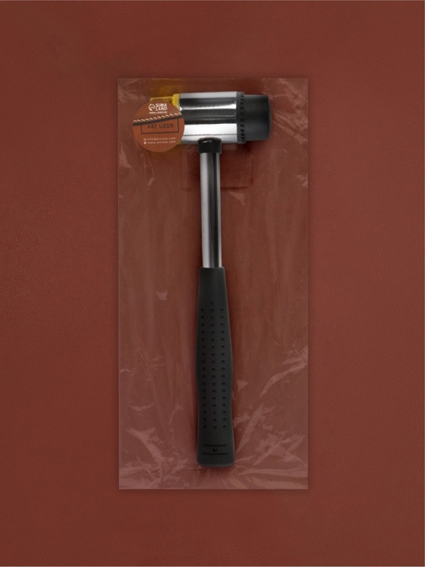 Киянка для кожевника, 27,5 &times; 8 см, цвет чёрный/зелёный