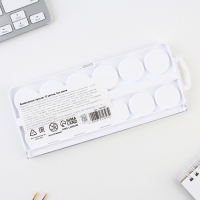 Акварельные краски медовые 12 цветов в пластиковой коробке, без кисти