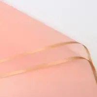 Пленка для цветов &laquo;Бронзовая полоса&raquo;, светло-розовый, 57&times;57 см
