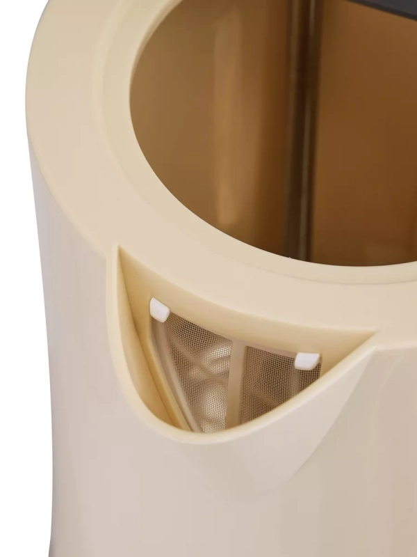 Чайник электрический MK-8091, пластик, 1.7 л,фильтр, бежевый