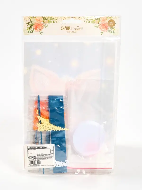 Алмазная вышивка с частичным заполнением &laquo;Лисичка&raquo; 15&times;21, холст