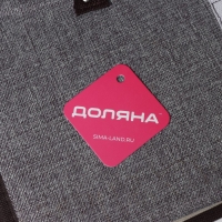 Короб стеллажный для хранения с двойной крышкой Доляна &laquo;Тэри&raquo;, 49&times;29&times;24 см, цвет серый