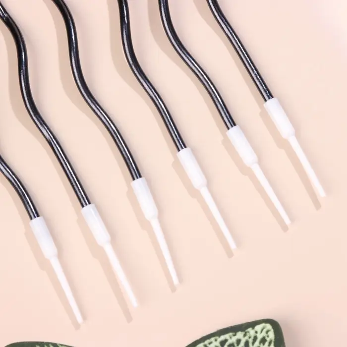 Свечи для торта витые &laquo;Серпантин&raquo; 6 шт., коктейльные, мокрый асфальт