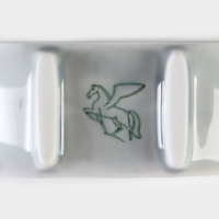 Кольцо для салфеток фарфоровое &laquo;Акварель&raquo;, цвет светло-серый