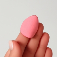 Набор спонжей д/макияжа овал (наб 5шт цена за наб) латекс МИКС пакет QF