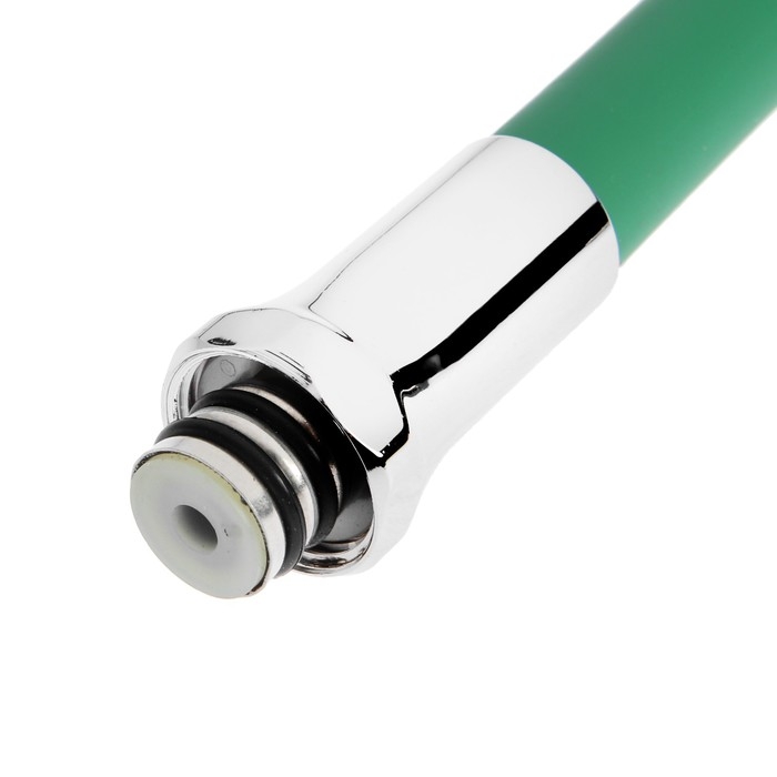 Излив для смесителя ZEIN, 3/4 Излив для смесителя ZEIN, 3/4", гибкий, силикон, нержав.сталь, 50см, сетка пластик, зеленый