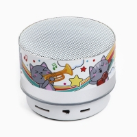 Портативная колонка &laquo;Котики&raquo;, модель PS-02, 4,9 х 7 см
