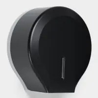 Диспенсер туалетной бумаги, пластик черный, втулка 4 см