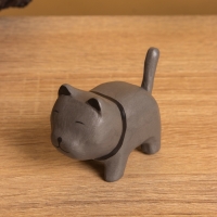 Сувенир &laquo;Котик Неко полосатый&raquo;, 7&times;3&times;5 см, дерево, МИКС