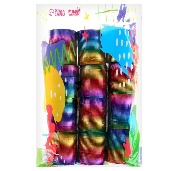 Пружинка-радуга &laquo;Блеск&raquo;, цвета МИКС