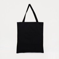 Сумка-шопер &laquo;Давай убежим далеко&raquo;, 40х35х0.5 см, без молнии, без подкладки, цвет чёрный