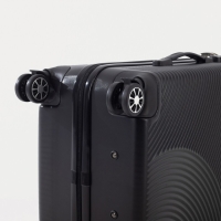 Чемодан средний 60 л (M), &laquo;Фабрика КАРТЕКС&raquo;, отдел на молнии, кодовый замок, 4 колеса, цвет чёрный