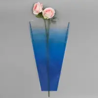 Пакет конус для цветов, &laquo;Переход&raquo;, 29+10&times;45 см, королевский синий