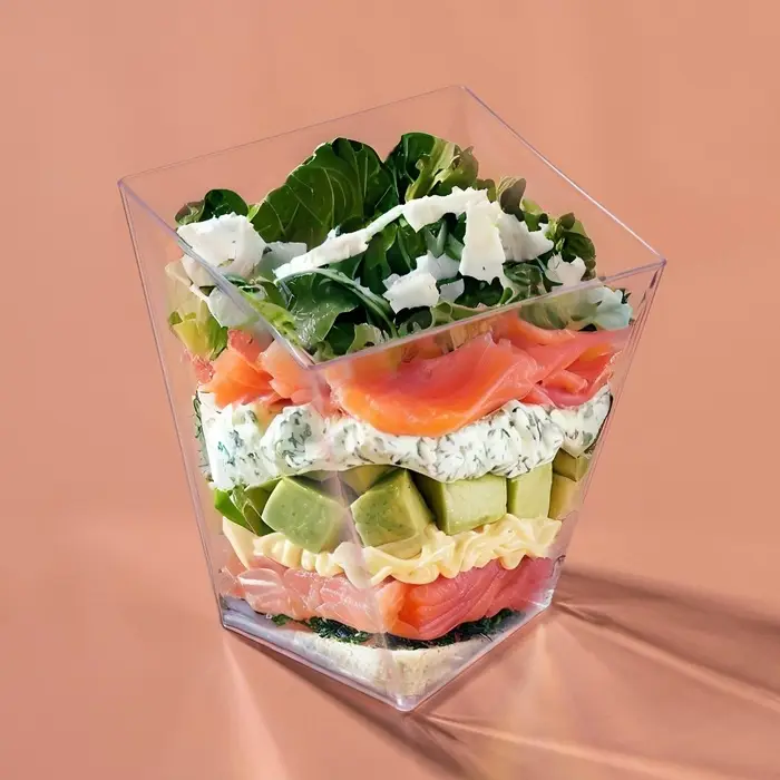 Форма пластиковая одноразовая для фуршета &laquo;Рубин&raquo;, 130 мл, прозрачная