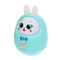 Музыкальная неваляшка &laquo;Милый зайчик&raquo;, звук, свет, цвет голубой