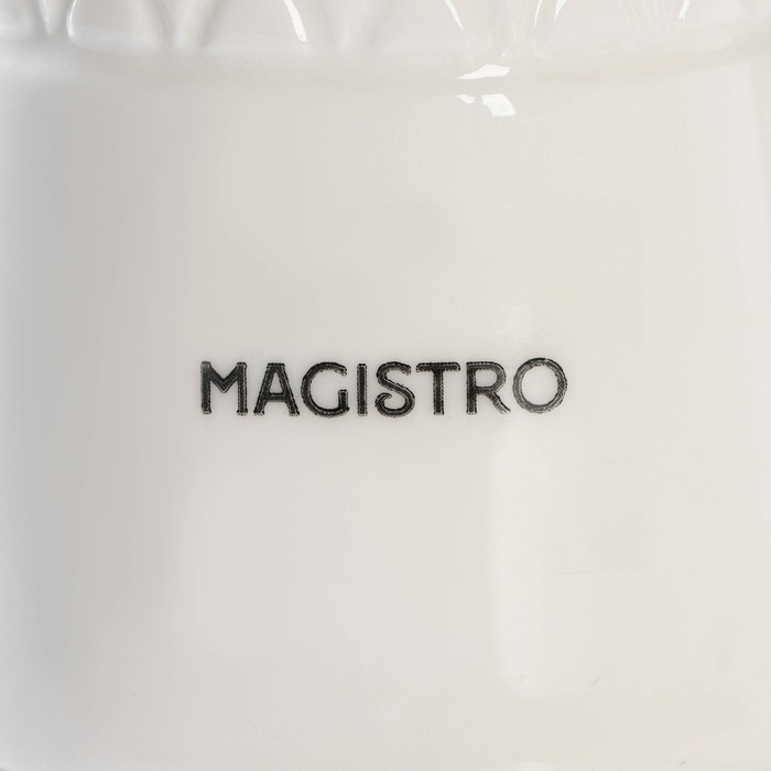 Набор для специй фарфоровый Magistro Argos, 2 предмета: солонка, перечница, 90 мл, 6&times;8 см, цвет белый