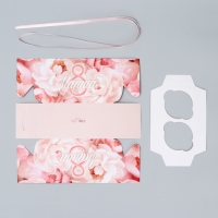 Коробка для капкейка, кондитерская упаковка, 2 ячейки &laquo;8 марта&raquo;, 16 х 8 х 10 см