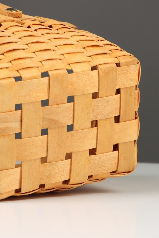 Корзина плетёная, 22&times;16&times;12 см, ручка h=15 см, ива, натуральный цвет