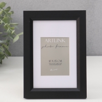 Фоторамка МДФ "Anna" 10х15 см,с паспарту (7х10 см), чёрный (пластиковый экран)