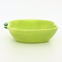 Миска керамическая для грызунов "Зелёное яблоко" 8,5 х 13 х 4 см