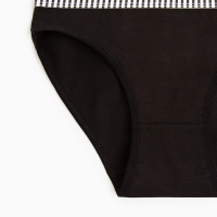 Трусы женские слипы, цвет черный, р-р 44-46