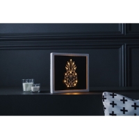 Световая картина-ночник "Ананас" LED USB от батареек 3хАА белый 24,5х24,5х3,5 см RISALUX Световая картина-ночник "Ананас" LED USB от батареек 3хАА белый 24,5х24,5х3,5 см RISALUX