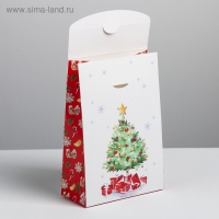 Коробка подарочная новогодняя складная &laquo;Подарки под ёлкой&raquo;, 15 х 7 х 22 см, Новый год