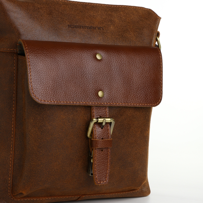 Сумка мужская Igermann, цвет коричневый